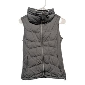 ATHLETA (XS) Gray Full Zip Quilted Insulated Vest